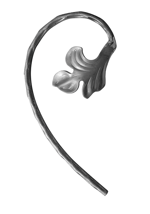 Завиток вальцований 210х120х12х6, лівий, арт. 16/1