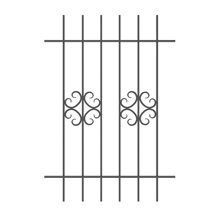 Грати віконні, 1050х1500, арт. 304/3