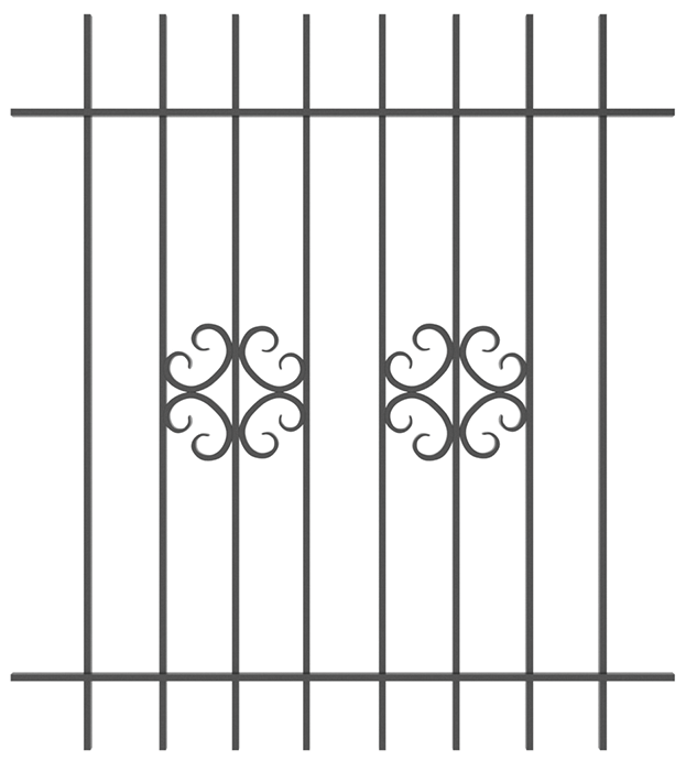 Грати віконні, 1350х1500, арт. 304/5