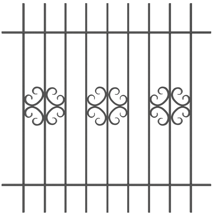Грати віконні, 1500х1500, арт. 304/6