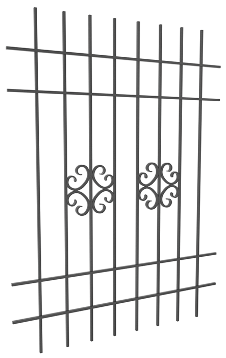 Грати віконні, 1350х1800, арт. 305/5