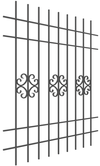 Грати віконні, 1500х1800, арт. 305/6