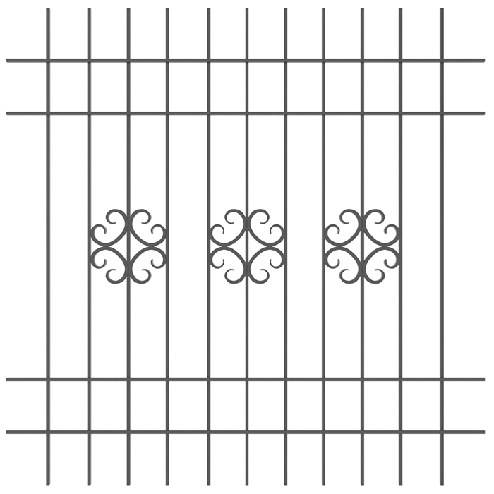 Грати віконні, 1800х1800, арт. 305/7