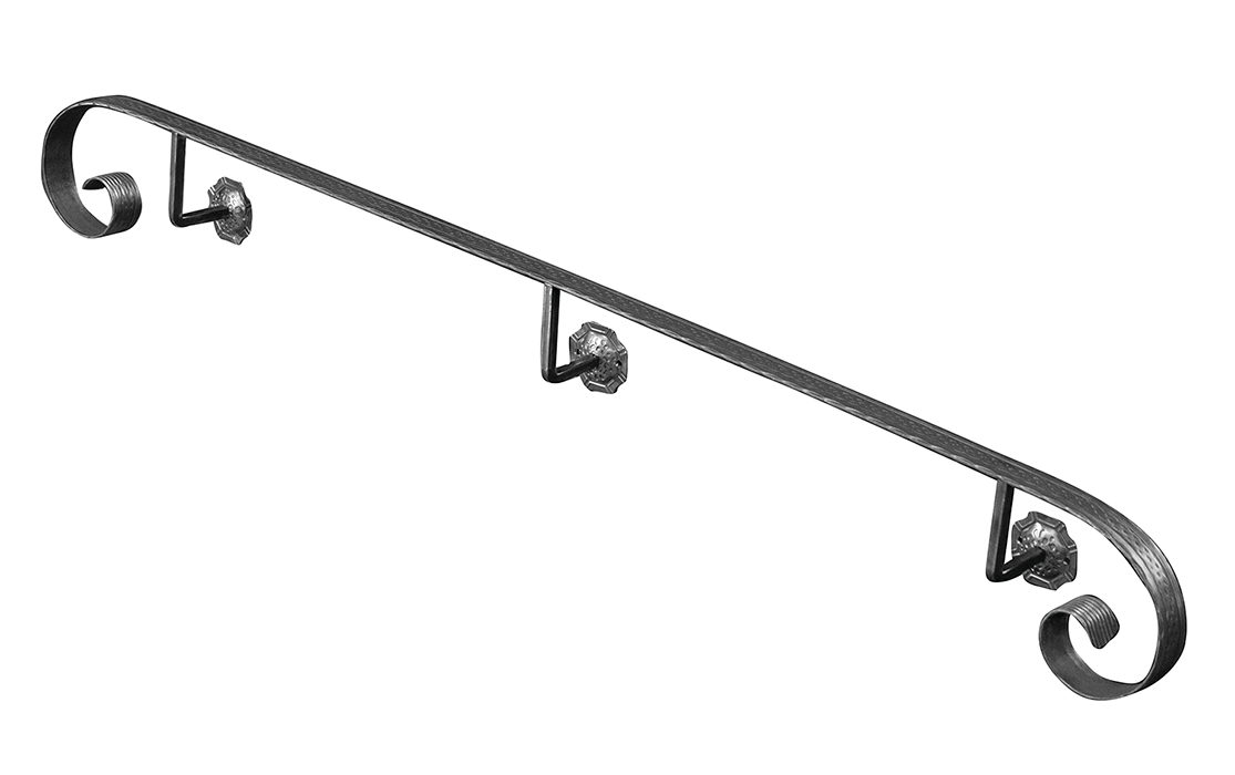 Поручень пристінний, 1500x40x4, арт. 89/2